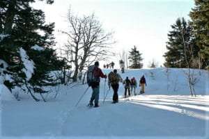 Senderismo con raquetas de nieve