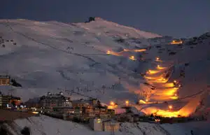 Sierra Nevada esquí nocturno