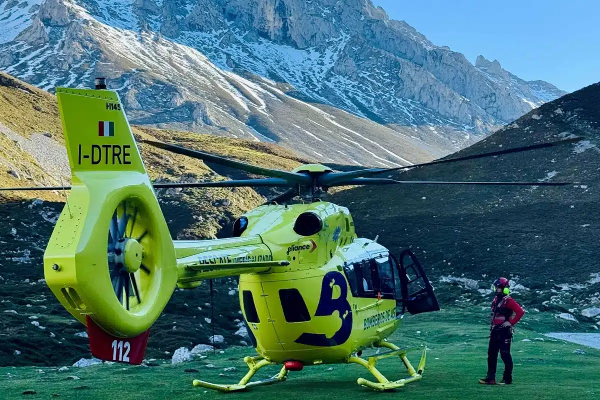 Rescate montañero picos de Europa 